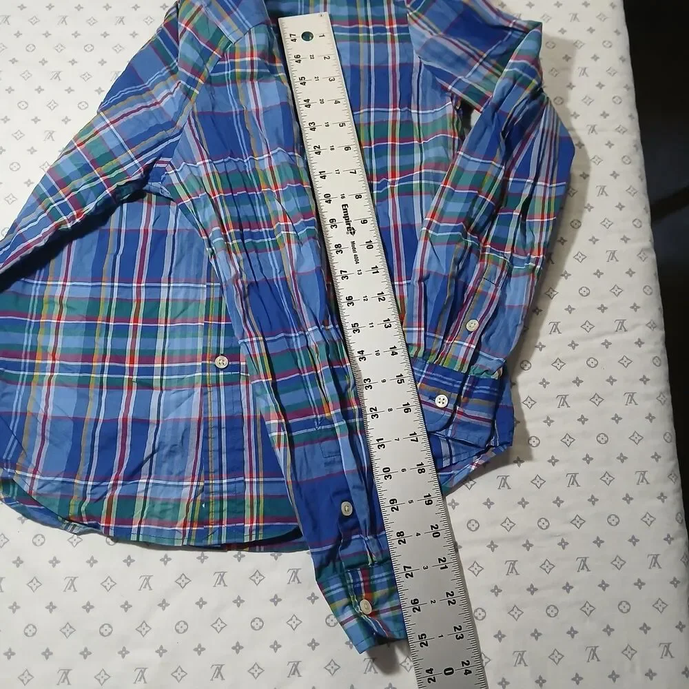 Ralph Lauren boys Multicolor Button-Down Long Sleeve Shirt Size L 14-16